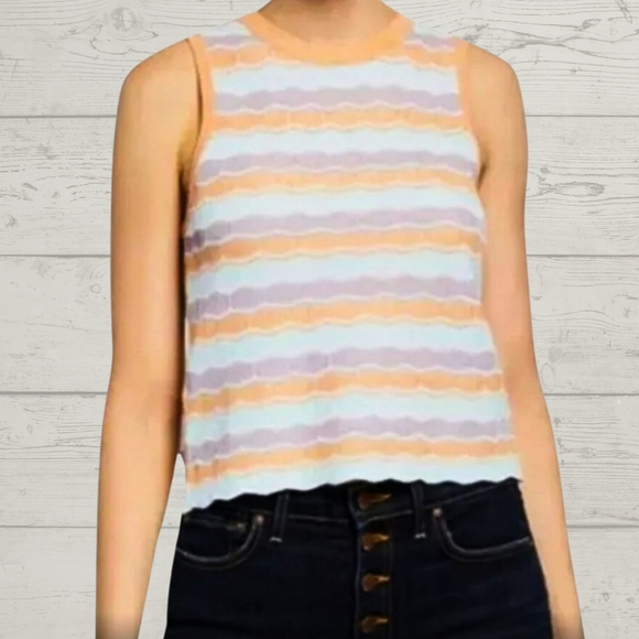 Alice + Olivia Antonella Pastel Knit Tank Top - Picture 5 of 8